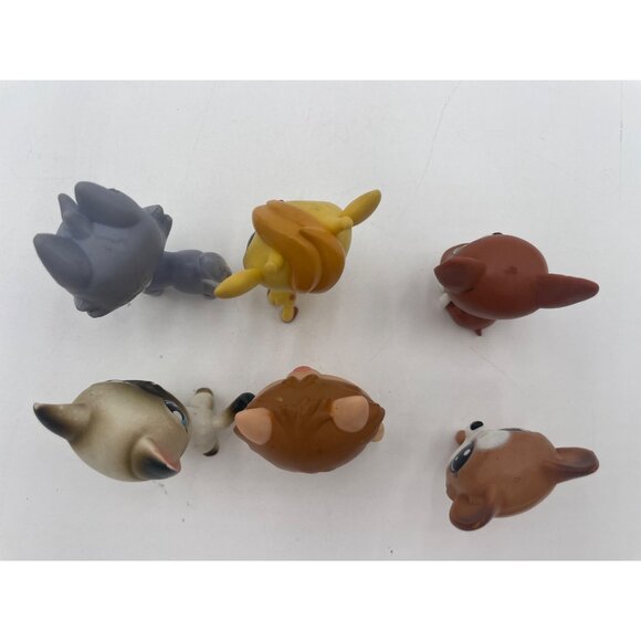 Littlest Pet Shop Assorted Animal Figures Set Of 6 Collectibles Cats Dog Deer & - Picture 3 of 5